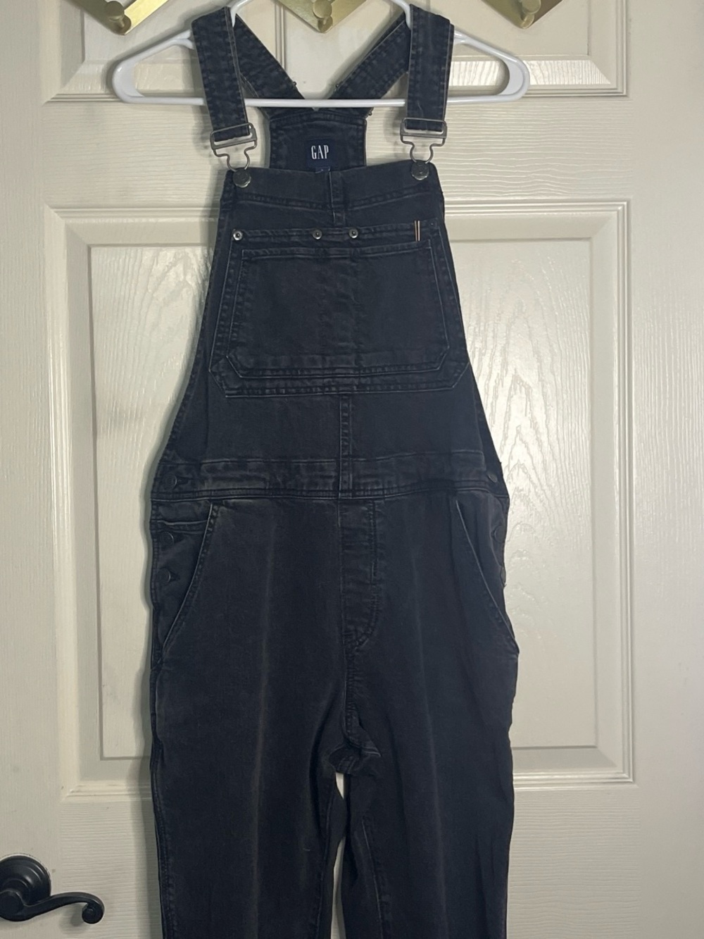 GAP Black Denim Overalls - Picture 1 of 6
